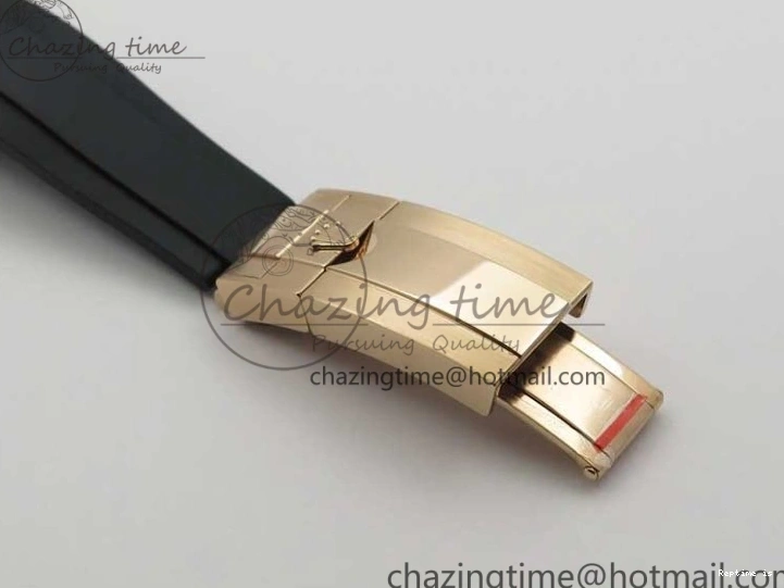 1224 Daytona 116515 Noob 1:1 Best Edition Chocolate Dial Lume Markers on Black Rubber Strap SA4130 (Free Extra Strap) V Stylish 2976